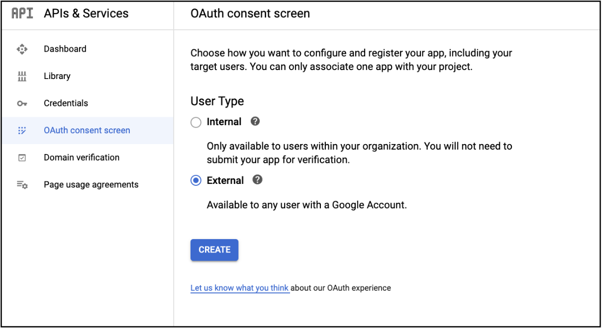 Google OAuth Consent Screen